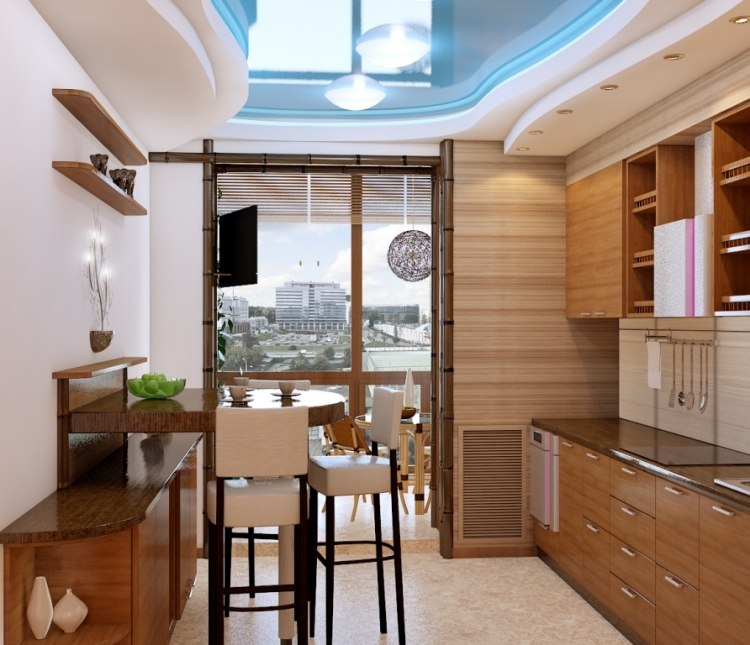 Дизайн Интерьера Кухня С Балконной