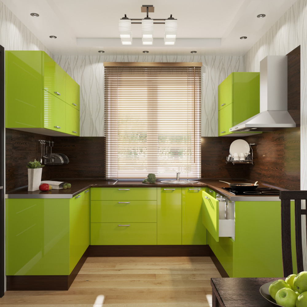 Дизайн Интерьера Кухни В Зеленом Цвете