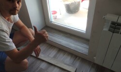 Как сделать порожек на балконе и отделать его своими руками