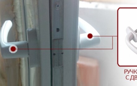 Как правильно выбрать двухстороннюю ручку для балконной двери