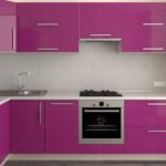 фиолетовая кухня розовая